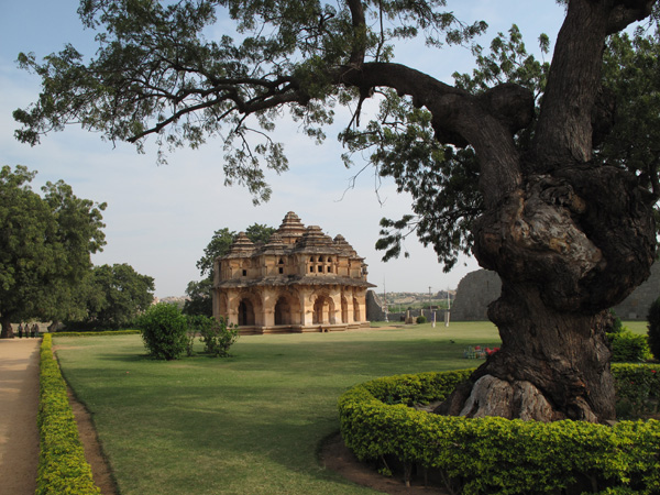 Lotus Mahal Queen's Palace in Hampi.